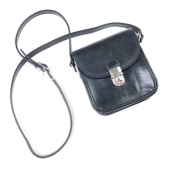Vintage Handbags - Vintage | Handmade Genuine Leather Mini Satchel